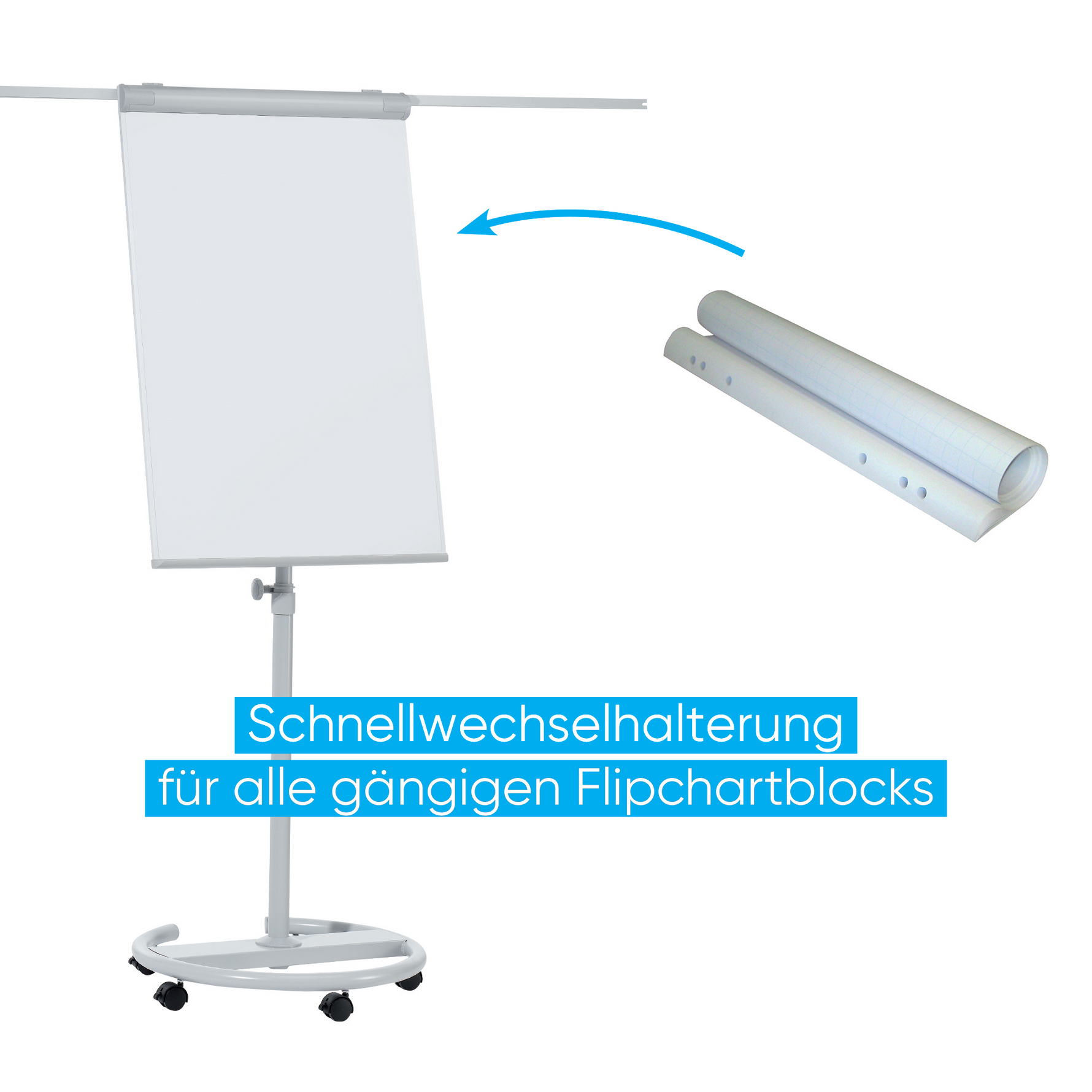 FRANKEN Mobiles Flipchart ECO – Flexibilität und Präsentationsstärke – Produktbild 6