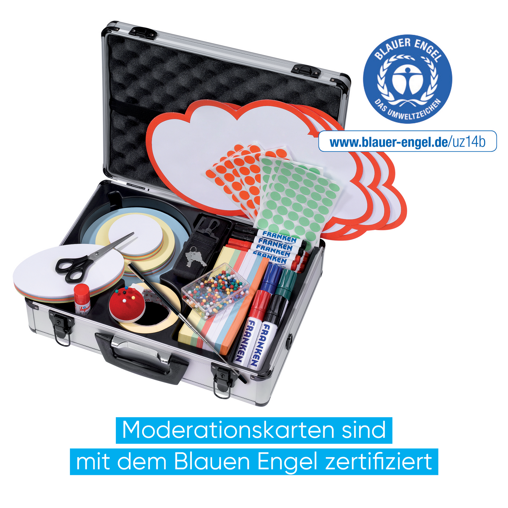 FRANKEN Moderationskoffer Kompakt – Ihre mobile Komplettlösung für Meetings & Workshops – Produktbild 7