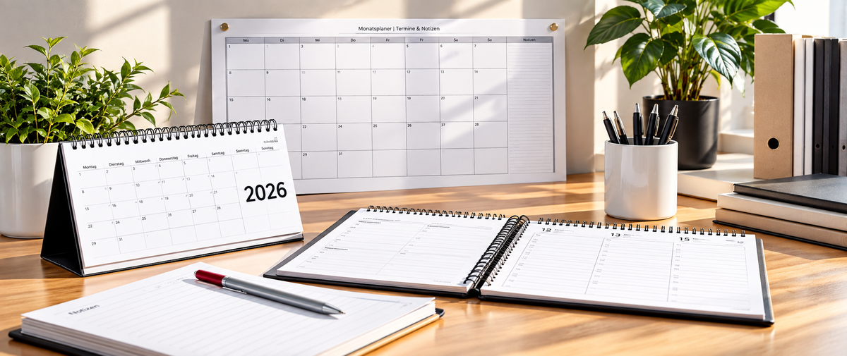 Kalender und Planer für Büro und Arbeitsplatz