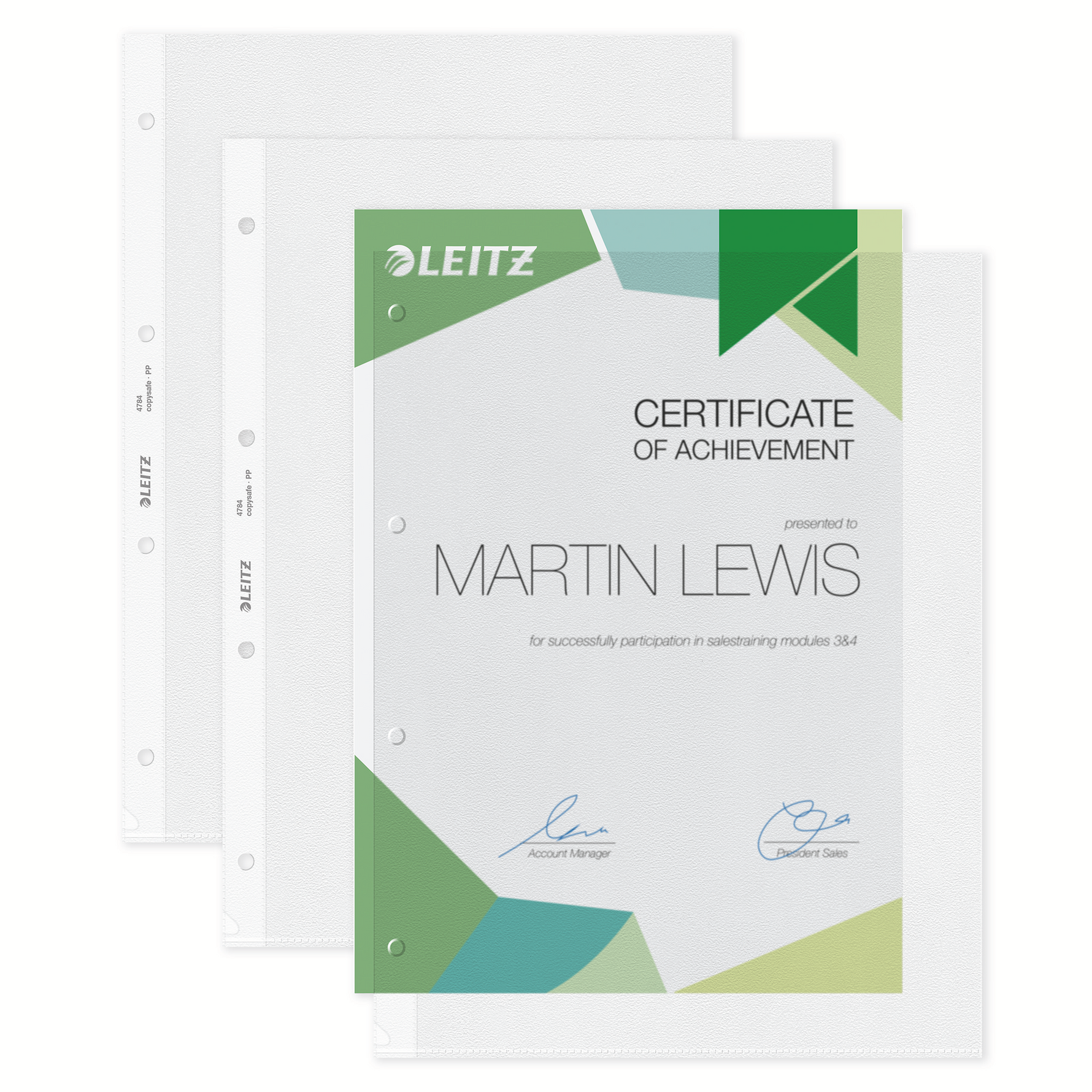 Leitz Prospekthülle Premium DIN A4 durchgehend gelochtes Oberteil – Produktbild 6