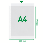 Leitz Prospekthüllen DIN A4 – 90 µm Premium-Schutz (100 St./Pack.) - Wiepa Bürofachpartner