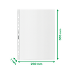 Leitz Prospekthülle Recycle DIN A4 transparent 100 St./Pack. – Produktbild 2