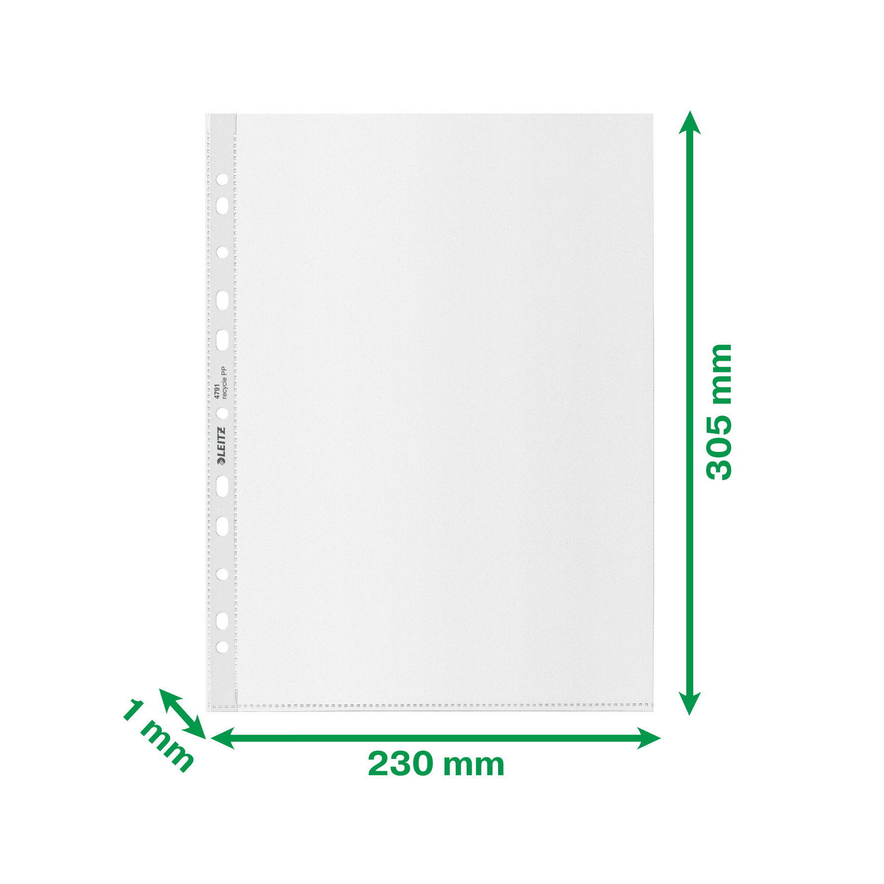 Leitz Prospekthülle Recycle DIN A4 transparent 100 St./Pack. – Produktbild 2