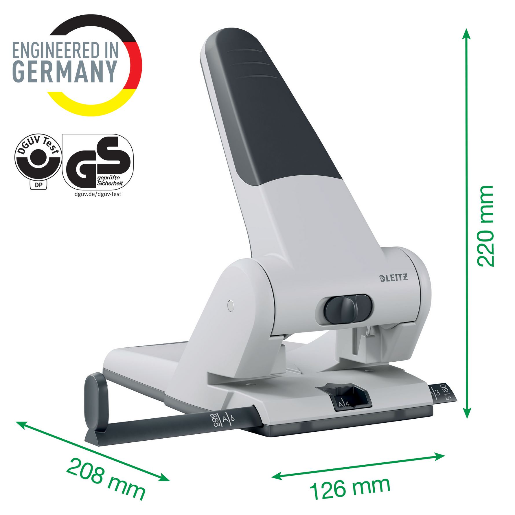 Leitz Heavy-Duty Registraturlocher (65 Blatt) – Professionelle Power für Ihren Arbeitsplatz – Produktbild 9