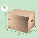 Leitz Archivbox Premium (33,5 x 28 x 44 cm) – Maximale Stabilität für Ihre Langzeitarchivierung – Produktbild 2