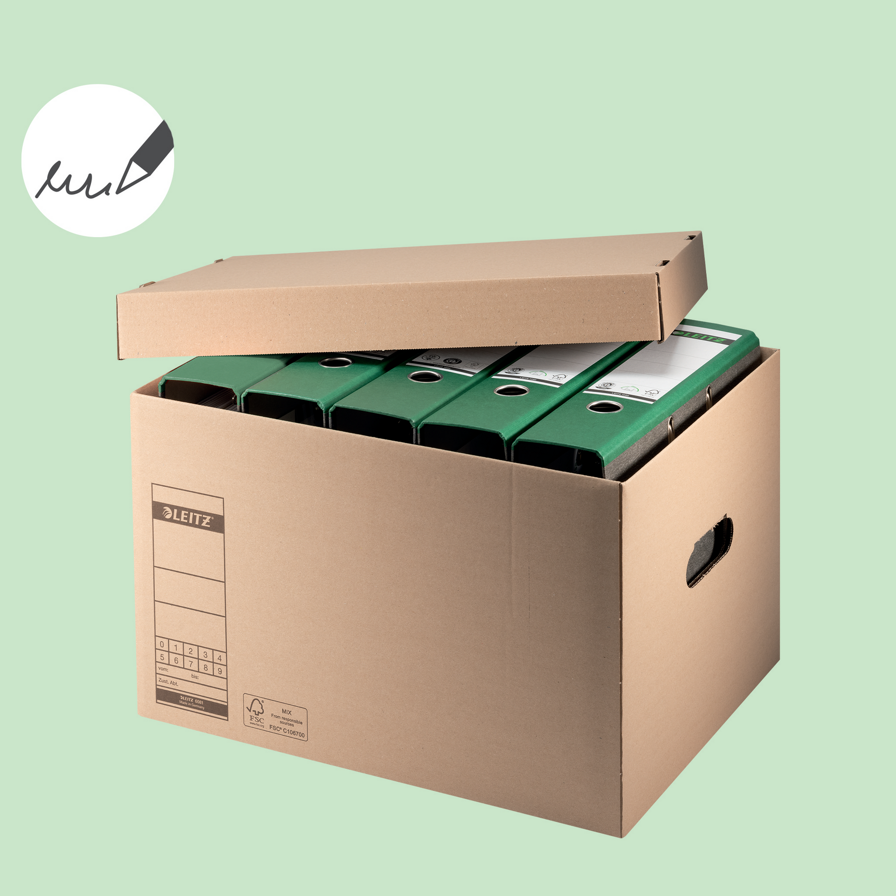 Leitz Archivbox Premium (33,5 x 28 x 44 cm) – Maximale Stabilität für Ihre Langzeitarchivierung – Produktbild 4