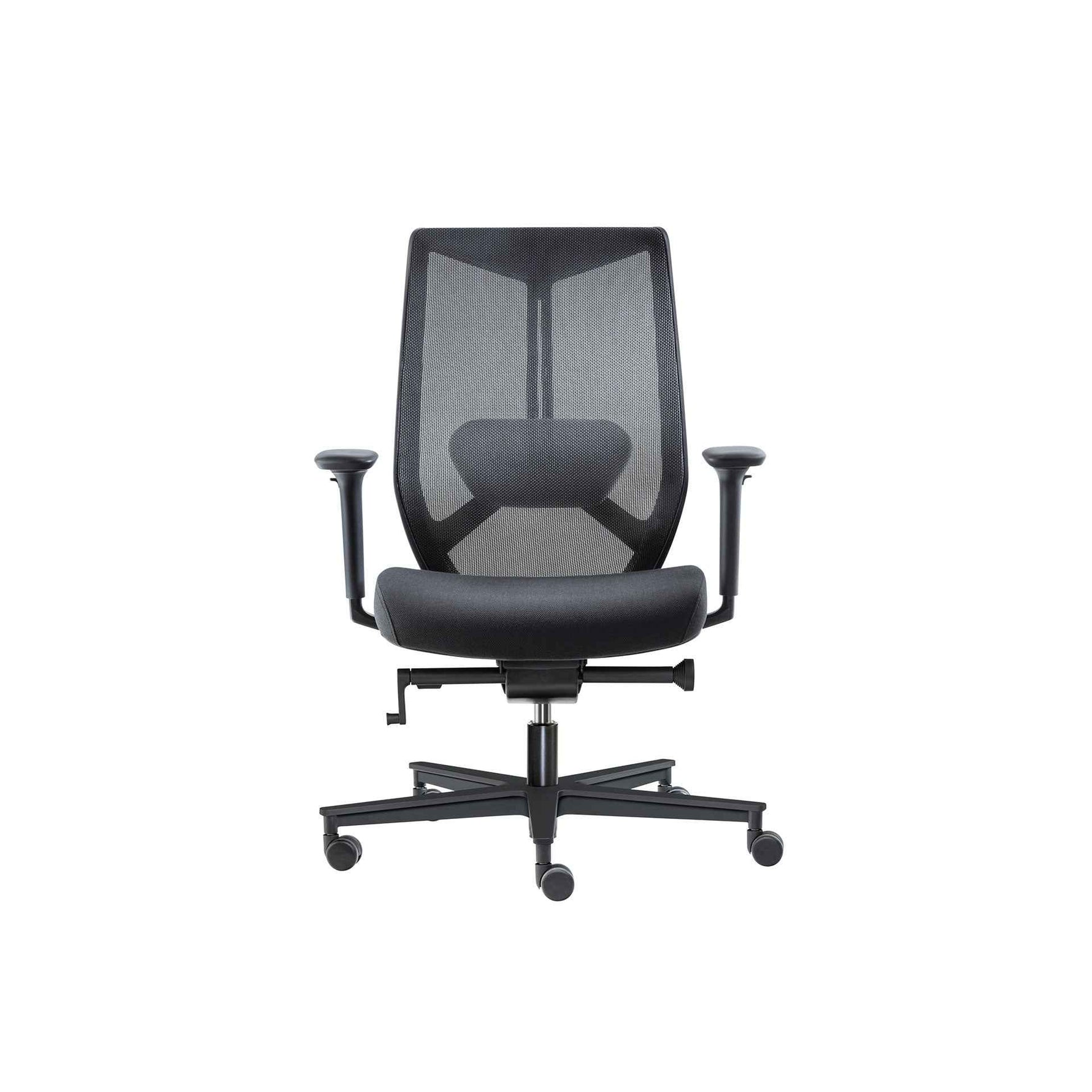 Mesh-Bürostuhl Wiepa Breeze mit oder ohne Kopfstütze, ergonomischer Sitz mit Netzrücken, für komfortables Arbeiten.