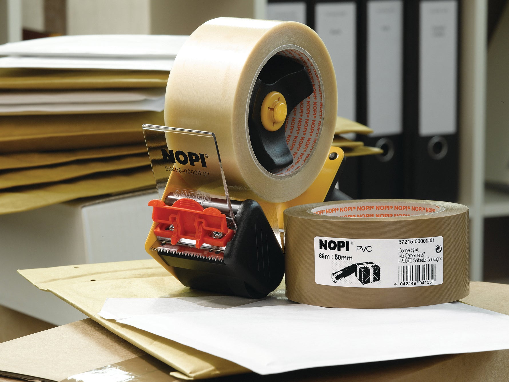 NOPI® PVC-Packband – Paketklebeband (66 m x 50 mm) - Wiepa Bürofachpartner