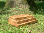 Designer Stirnholzbrett Eiche 35x25x4cm – Unikat mit Lichtenberg-Blitzen