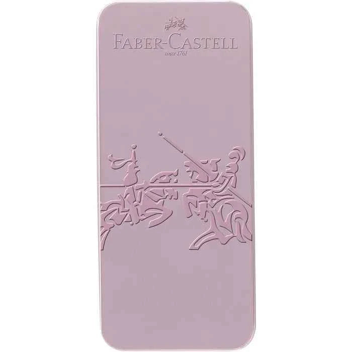 Faber-Castell Grip 2010 Rose Schreibset mit Füller und Kugelschreiber im Geschenkset, elegante Schreibgeräte in Rosefarben