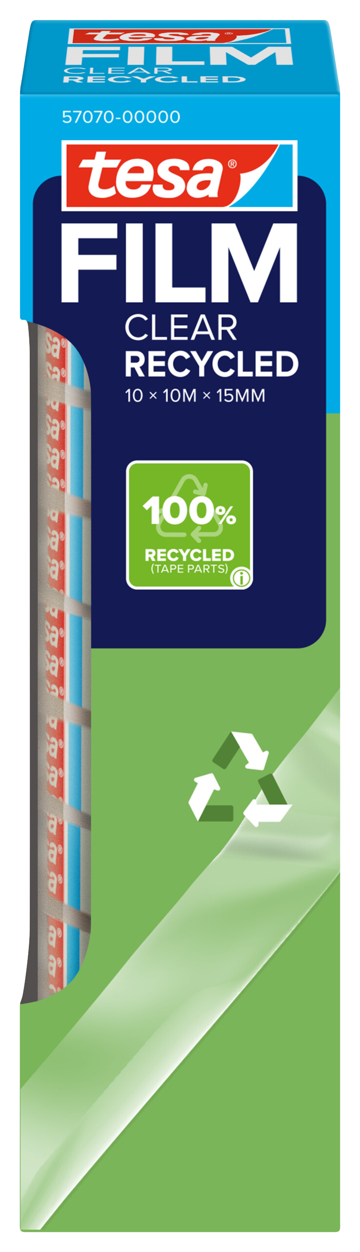 tesa® tesafilm® Eco & Clear – Nachhaltige Transparenz für Ihr Büro (10er-Pack) – Produktbild 2