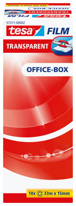 tesa® OFFICE-BOX Klebefilm – transparent, 15 mm x 33 m (10 Rollen) - Wiepa Bürofachpartner
