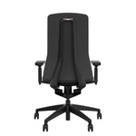Schwarzer Bürostuhl Wiepa Urban mit ergonomischem Design und verstellbaren Armlehnen, ideal für moderne Arbeitsplätze.