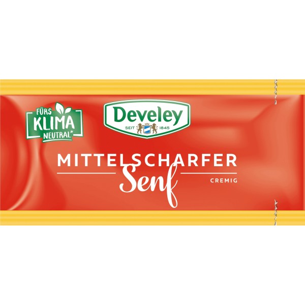 Develey Senf mittelscharf 618449 15 ml 200 St./Pack.