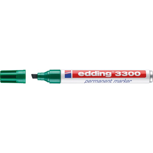 edding Permanentmarker 3300 4-3300004 1-5mm Keil grün