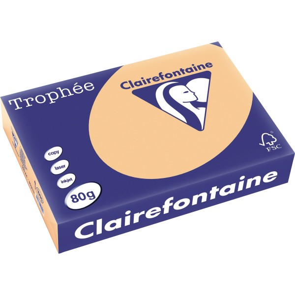 Clairefontaine Kopierpapier 1995C A4 80g aprikose 500Bl.