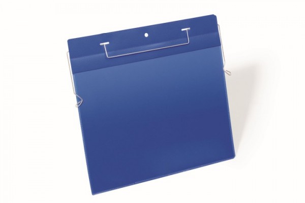 DURABLE Drahtbügeltasche DIN A4 quer, aus PP, blau