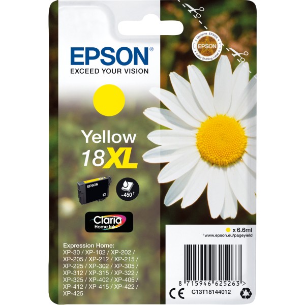 Epson Tintenpatrone C13T18144012 6,6ml gelb