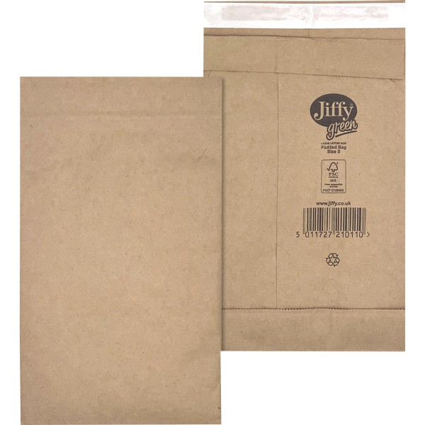 Jiffy Papierpolstertasche Nr. 0 30001310 br 200 St./Pa