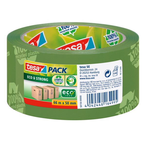 tesa Packband tesapack Eco & Strong 58156-00000 50mmx66m Aufdruck grün