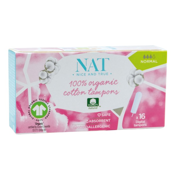 NAT Nice and True Tampons Normal 349418 16St