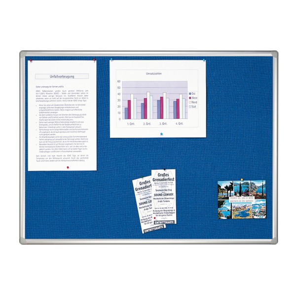 Franken Textiltafel Pro PT830903 150x100cm blau