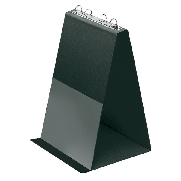 Veloflex Tischflipchart V4102080 DIN A4 hoch 4Ringe 10Hüllen schwarz