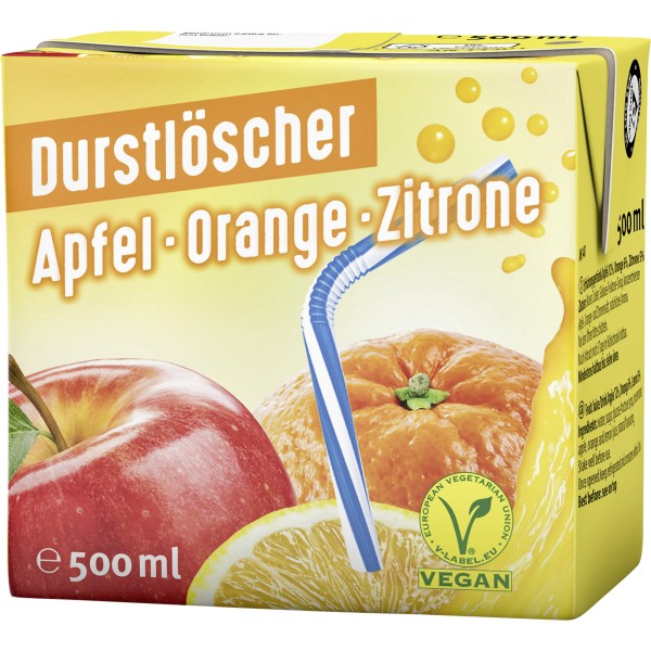 Durstlöscher Apfel-Orange-Zitrone 27576 TetraPak 0,5l 12St