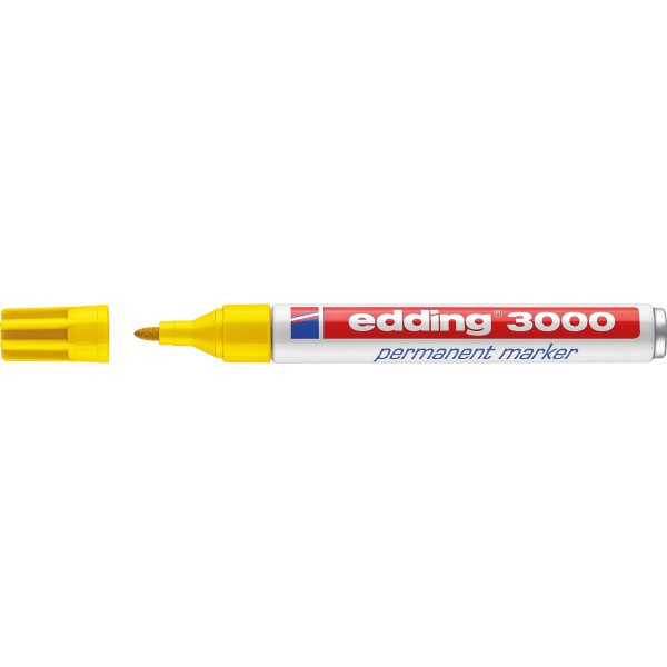 edding Permanentmarker 3000 4-3000005 1,5-3mm Rundspitze gelb