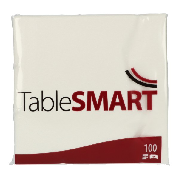 TableSMART Serviette 831103 33x33cm 2lg 1/4Falz ws 100St