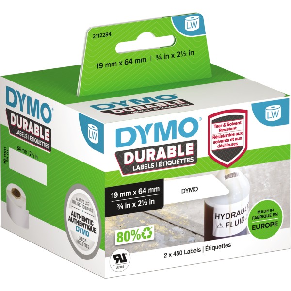 DYMO Etikett 2112284 19x64mm ws 2x450 St./Pack.