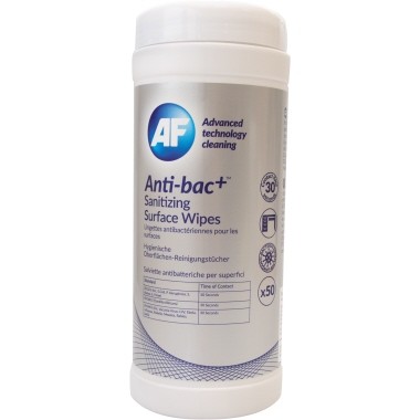 AF Reinigungstuch Anti-bac+ ABSCW50T Spenderdose 50 St./Pack.