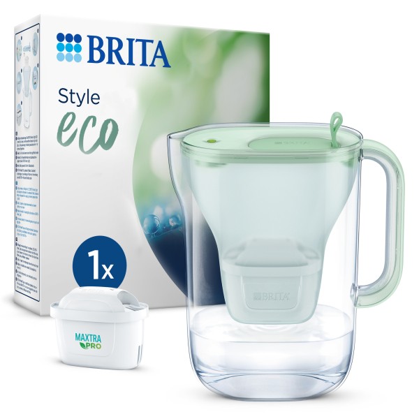 BRITA Wasserfilter Style eco 128012 2,4l inkl. MX PRO hellgrün