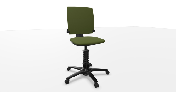 3DEE Active-Office-Chair Bürostuhl, Bezug grün, Gestell schwarz von aeris