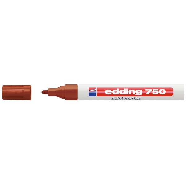edding Lackmarker 750 4-750-9-007 2-4mm Rundspitze permanent braun