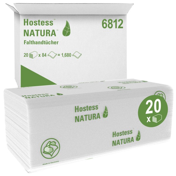 Scott Papierhandtuch Natura 6812 C-Falz 2lagig weiß 20x84 Bl./Pack.