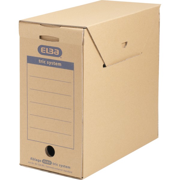 ELBA Archivbox tric system 100421091 für DIN A4 naturbraun