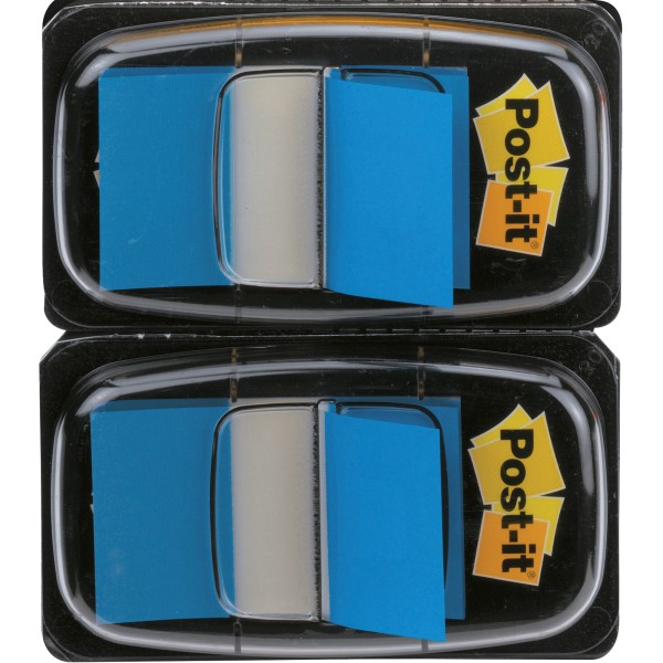 Post-it Haftstreifen Index Standard 680 blau im Doppelpack