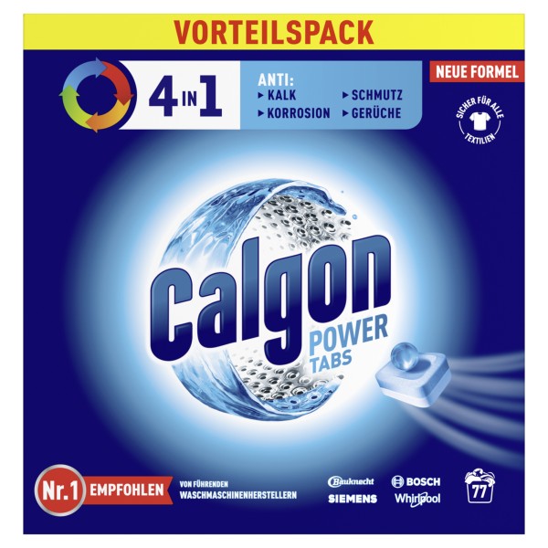 Calgon Waschmaschinenreiniger 4in1 3248561 Tabs 77St.