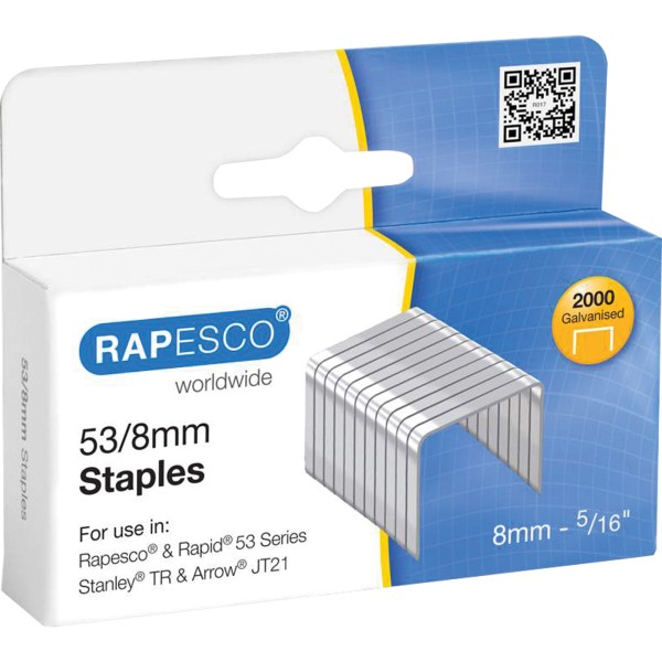 RAPESCO Heftklammern RP538/8 53/8mm verzinkt