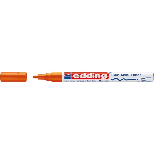 edding Permanentmarker creative 751 4-751-9-006 1-2mm Rundspitze orange