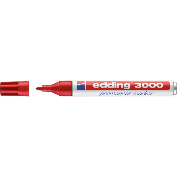 edding Permanentmarker 3000 4-3000002 1,5-3mm Rundspitze rt