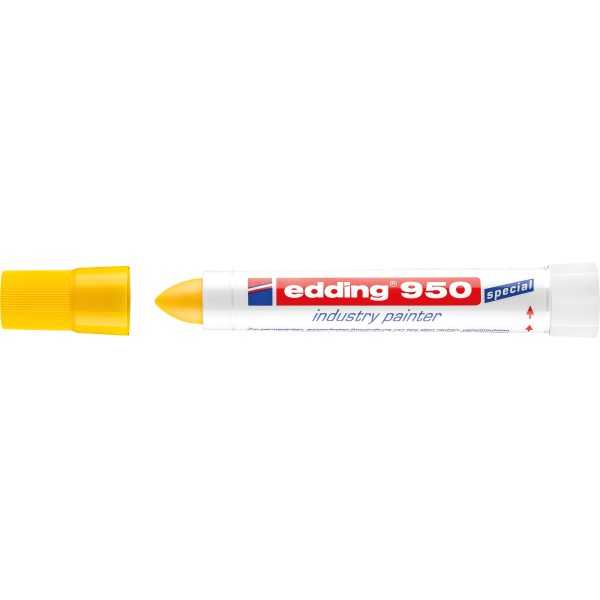 edding Industriemarker 950 4-950005 10mm Pastenspitze gelb