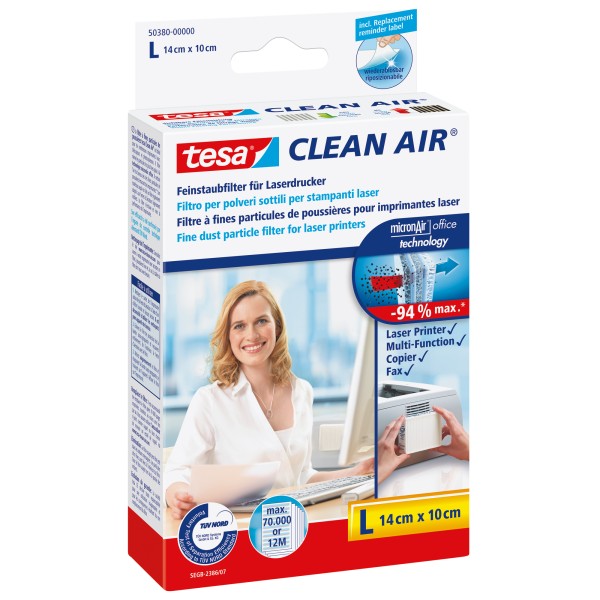 tesa Feinstaubfilter Clean Air 50380-00000 140mmx100mm Größe L