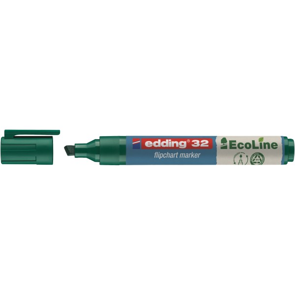 edding Flipchartmarker 32 EcoLine 4-32004 1-5mm Keilspitze grün