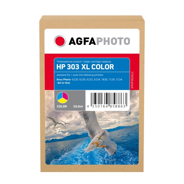 AgfaPhoto Tintenpatrone APHP303XLC wie HP T6N03AE 303XL c/m/y