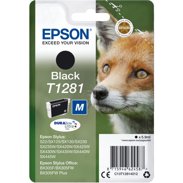 Epson Tintenpatrone C13T12814012 5,9ml schwarz