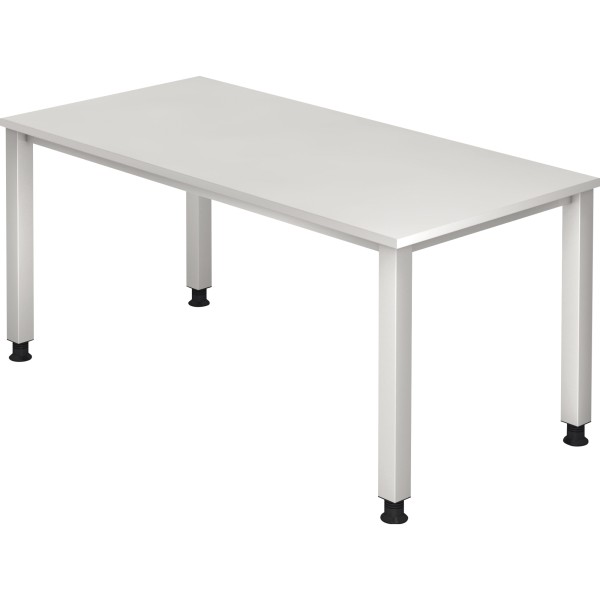 Hammerbacher Schreibtisch VQS16/W 4Fuß 160x80cm weiß