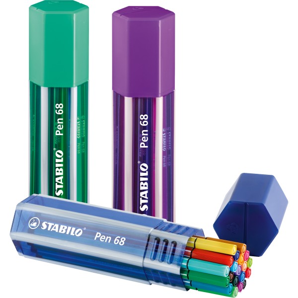 STABILO Pen 68 Big Pen Box 6820-1 Pa=20 Farben sortiert