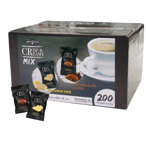 Hellma Gebäck Crisp & Creamy Mix 70103912 Lemon/Choco 200St.